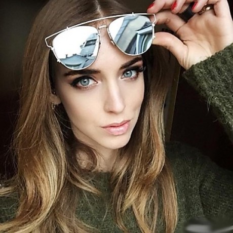 Sunglasses Men / Women / Unisex's Modern / Fashion Browline Silver / Gold Sunglasses Full-Rim  