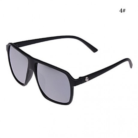 Sunglasses Men / Women / Unisex's Classic Rectangle Black / White / Leopard Sunglasses Full-Rim  