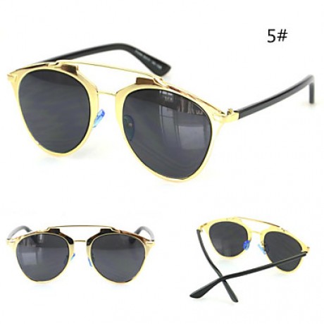 Sunglasses Women's Modern / Fashion Cat-eye Black / Silver / Gold Sunglasses Full-Rim  