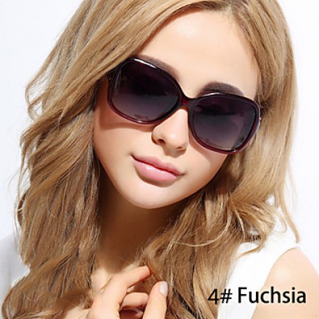 Sunglasses Women's Classic / Elegant / Retro/Vintage / Fashion / Polarized Oversized Black / Brown / Purple / Leopard Sunglasses Full-Rim  