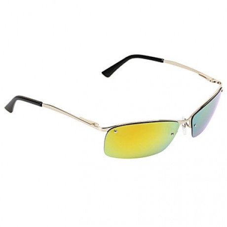 Sunglasses Men / Women / Unisex's Classic / Sports / Fashion / Polarized Rectangle Black / Gold / Green Sunglasses Half-Rim  