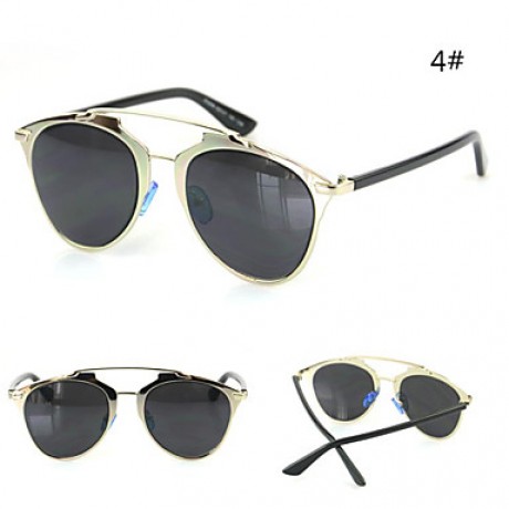 Sunglasses Women's Modern / Fashion Cat-eye Black / Silver / Gold Sunglasses Full-Rim  