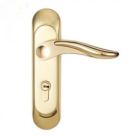 Classic Brass Golden Keyed Entry Door Lock  