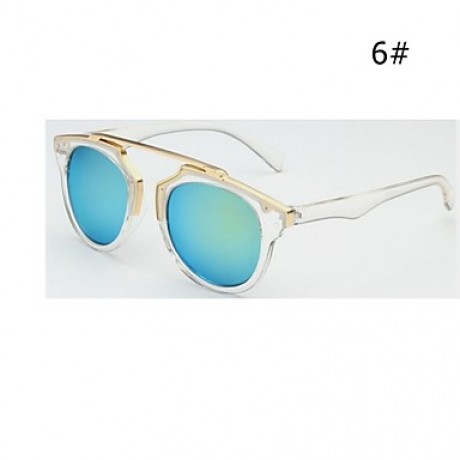 Sunglasses Men / Women / Unisex's Retro/Vintage / Modern / Fashion Black / Orange / Light Blue / Blue / Light Green / Gray Sunglasses  