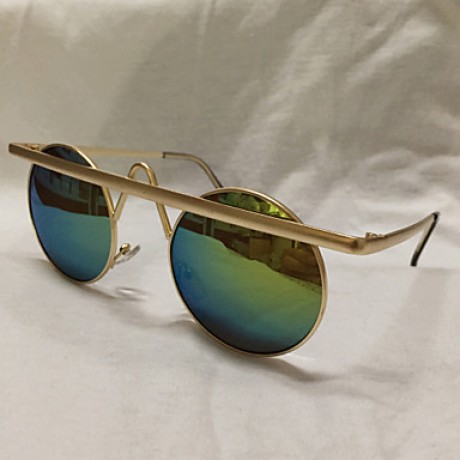 Sunglasses Men / Women / Unisex's Retro/Vintage / Modern / Fashion Round Gold Sunglasses Full-Rim  