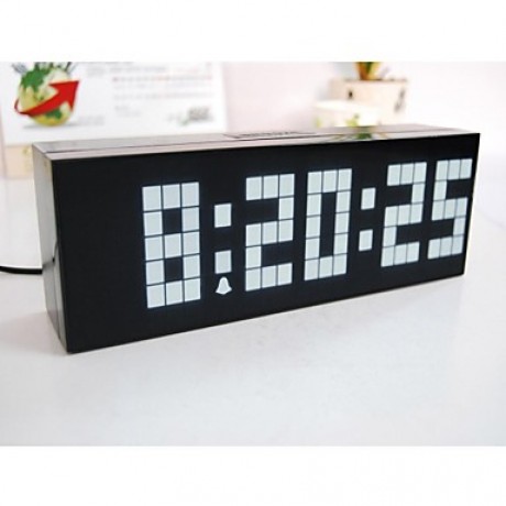 LED Projection Calendar Thermometer Alarms Led Digital Alarm Clock New  