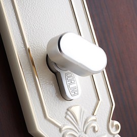 Contemporary Zinc Alloy White Keyed Entry Door Lock  