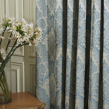 Two Panels  Jacquard European High Quality Energy Saving Curtain Drape   