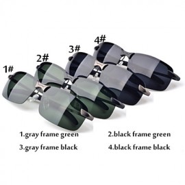 Sunglasses Men's Classic / Fashion / Polarized Rectangle Sunglasses Half-Rim  