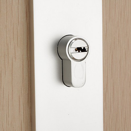 Modern Aluminum Silver Keyed Entry Door Lock  