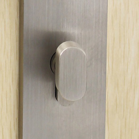 Classic Stainless Steel Silver Keyed Entry Door Lock  