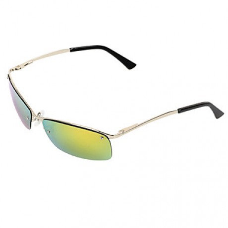 Sunglasses Men / Women / Unisex's Classic / Sports / Fashion / Polarized Rectangle Black / Gold / Green Sunglasses Half-Rim  