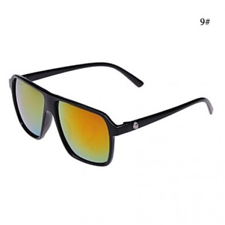 Sunglasses Men / Women / Unisex's Classic Rectangle Black / White / Leopard Sunglasses Full-Rim  