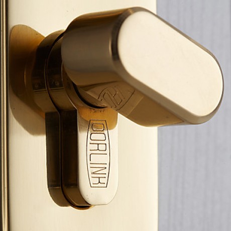 Classic Brass Golden Keyed Entry Door Lock  