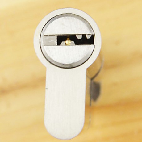 Lock Cylinder Thumb Turn Cylinder 70mm(35/35),Lock Cylinder with Knob with 3 Keys, Brush Nickle  