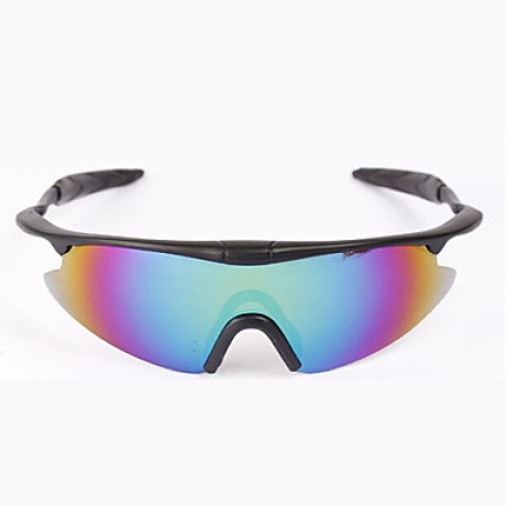 Cycling Men's 100% UV400 Polarized Plastic Wrap Sports Glasses(Assorted Color)  