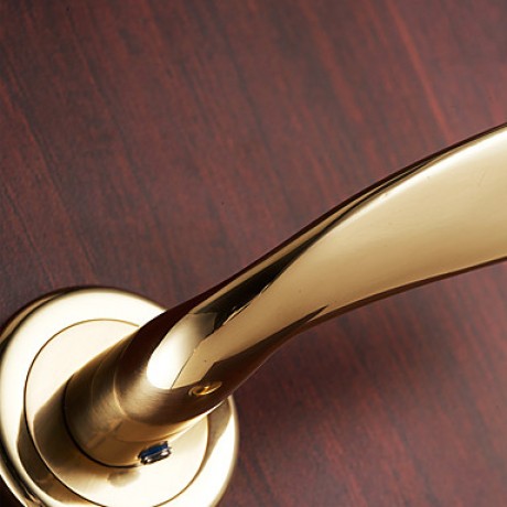 Classic Brass Golden Keyed Entry Door Lock  