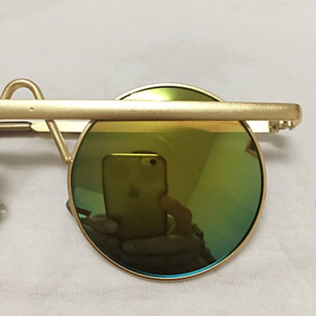 Sunglasses Men / Women / Unisex's Retro/Vintage / Modern / Fashion Round Gold Sunglasses Full-Rim  