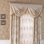 (Two Panel)Traditional Chenille Faux Silk Jacquard Floral  Curtain(Valance and Sheer Not Included)  