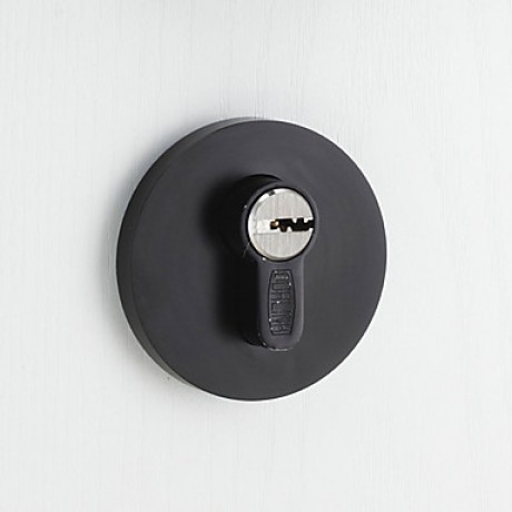 Contemporary Aluminum Black Keyed Entry Door Lock  