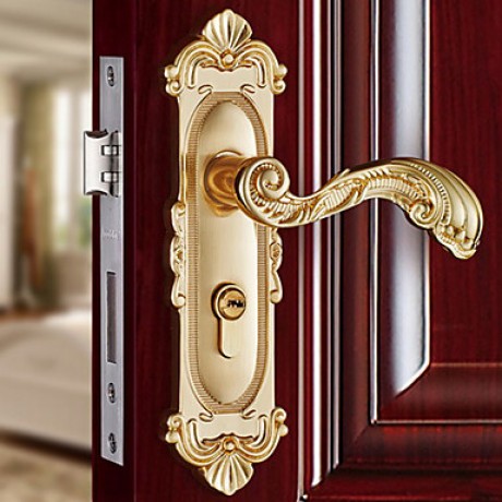 Zinc Alloy golden Room door lock (CX50-6111-6)  