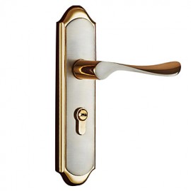 Gold wire drawing modern Wooden door lock(CX50-6015-7)  