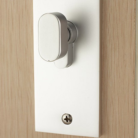 Modern Aluminum Silver Keyed Entry Door Lock  