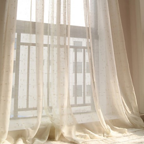 Two Panel The Dining-Room Of Europe Type Simple Fashion Style Bedroom Jacquard Gauze Shade  